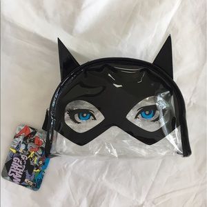 𝅺LONDON Soho's BATGIRL zippered makeup bag.